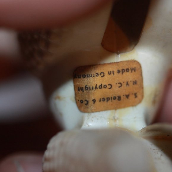 Vintage POODLE Nodder Toy Plastic Bobble head White Germany - Picture 3 of 5